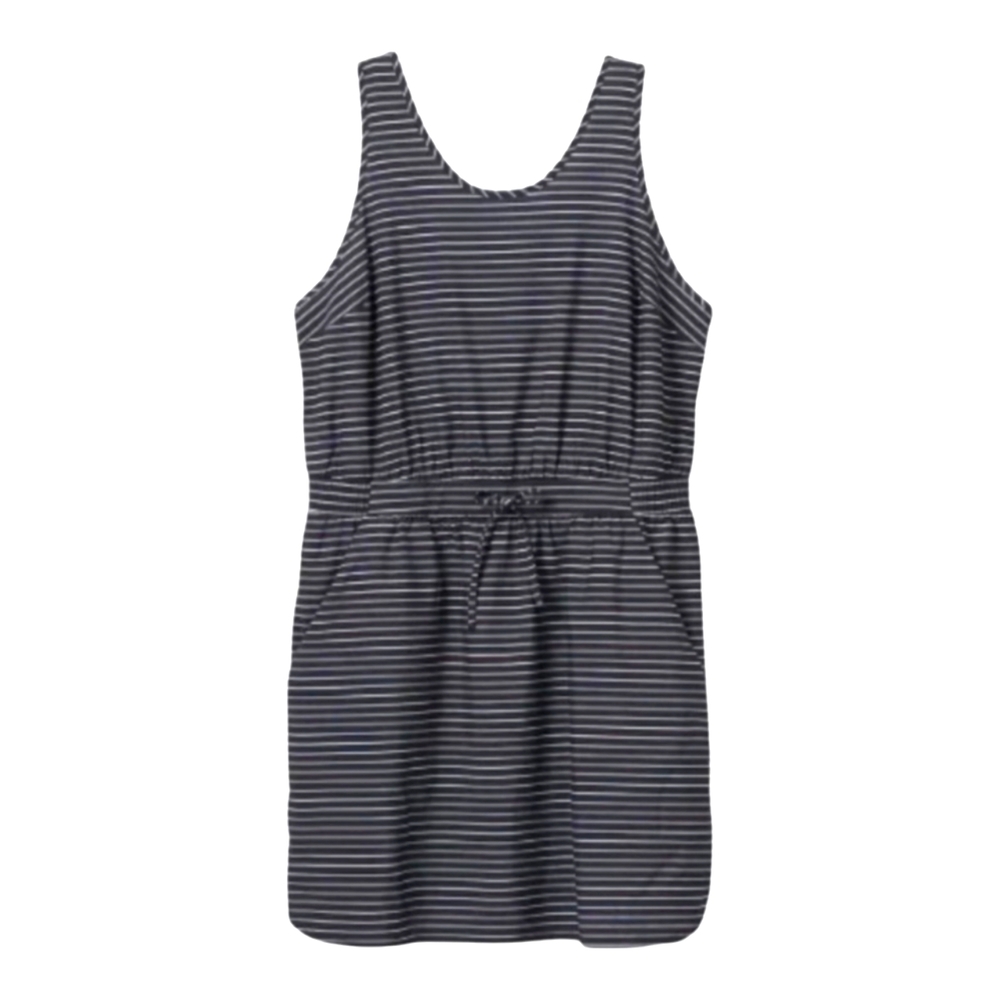 all in motion Black & White Striped Stretch Woven Dress Large NWOT